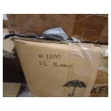 Vintage Orange Canvas Backpack with Ropes and Hand Saw