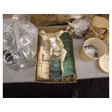 Vintage Orange Canvas Backpack with Ropes and Hand Saw