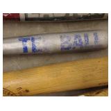 Lot of 4 Baseball Bats - Louisville Slugger & Easton