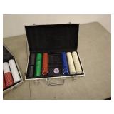 Lot of 2 Poker Chip Sets with Aluminum Cases