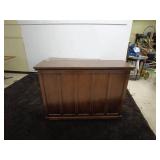 Wooden Home Bar with Shelving