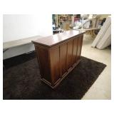 Wooden Home Bar with Shelving