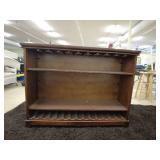 Wooden Home Bar with Shelving