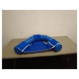 Mesh seat floating lounger