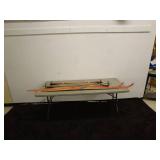 Vintage Trak Skis and Skilom Poles Lot