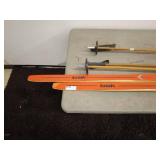 Vintage Trak Skis and Skilom Poles Lot