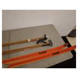 Vintage Trak Skis and Skilom Poles Lot