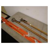 Vintage Trak Skis and Skilom Poles Lot