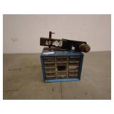 Lot of Hitch Receiver and Akro-Mils Hardware Organizer with Screws