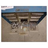 Lot of Hitch Receiver and Akro-Mils Hardware Organizer with Screws