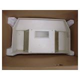 Set of 3 Modern White Armchairs with Wooden Legs