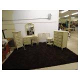 Vintage French Provincial Style Bedroom Furniture Set