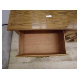 Vintage Oak Dresser with Tri-Fold Mirror