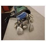 TaylorMade Golf Bag with Assorted Adams Tight Lies Golf Clubs