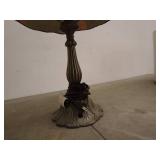 Tiffany-Style Table Lamp with Stained Glass Shade