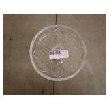 Vintage Cut Glass Compote Pedestal Dish