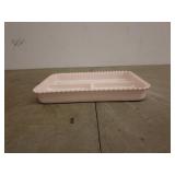 Vintage Milk Glass Divided Serving Tray