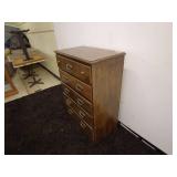 Vintage Wooden 5-Drawer Dresser