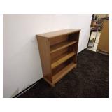 Wooden 3-Shelf Bookcase
