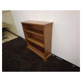 Wooden 3-Shelf Bookcase
