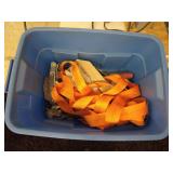 Towing Chains and Come Along Cable Assembly in Storage Bin