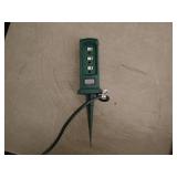 Outdoor Stake Power Extension Cord with 4 Outlets
