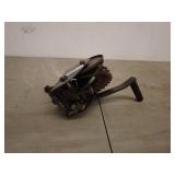 undefined - Rusty Hand Winch with Steel Cable