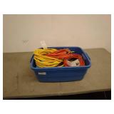 Lot of Extension Cords and Electrical Supplies