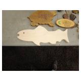 Assorted Animal Figurines and Wooden Crafts Lot