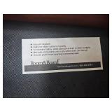 Room & Board MCM Open Arm Parlor Chair with Black Leather Upholstery