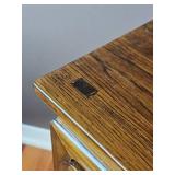 Oriental Lacquer Finish Pedestal Table