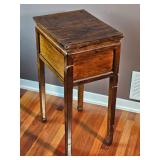 Oriental Lacquer Finish Pedestal Table