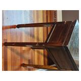 Oriental Lacquer Finish Pedestal Table