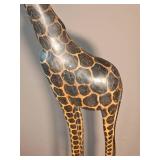 Stunning Hand-Carved Giraffe Sculptures