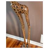 Stunning Hand-Carved Giraffe Sculptures