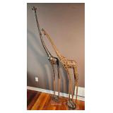 Stunning Hand-Carved Giraffe Sculptures