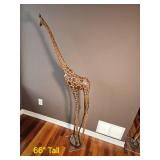 Stunning Hand-Carved Giraffe Sculptures