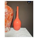 Coral & White Décor Vase Group