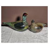 Oiva Toikka Bird Figures Glass Art