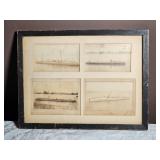 Vintage Steam Ship Post Card Group