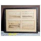 Vintage Steam Ship Post Card Group