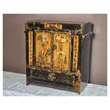 Chinoiserie Lacquer Finish Tea Box