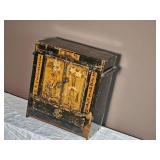 Chinoiserie Lacquer Finish Tea Box