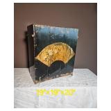 Chinoiserie Lacquer Finish Tea Box
