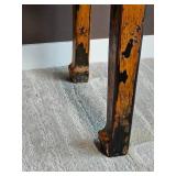 Stunning Oreintal Alter Table with Orange & Lacquer Distressed Finnish