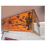 Stunning Oreintal Alter Table with Orange & Lacquer Distressed Finnish
