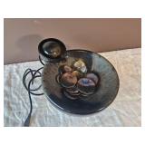 Earthtone Glass Ceramic Fountain