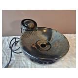 Earthtone Glass Ceramic Fountain