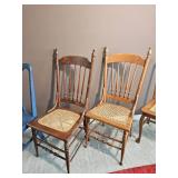 Primitive Vintage Dining Chair Group