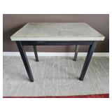 Stab Top Industrial Side Table